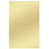 Ditipo Geschenkpapier 70 x 200 cm Gold mit weißen Ornamenten