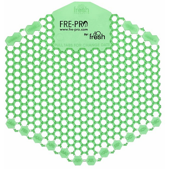 Fre Pro Wave 3D Urinal-Sieb mit Gurken- und Wassermelonenduft grün 2 Stück
