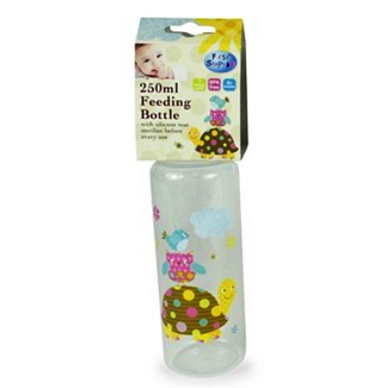 Erste Schritte Patchwork 0+ Babyflasche Orange Turtle 250 ml