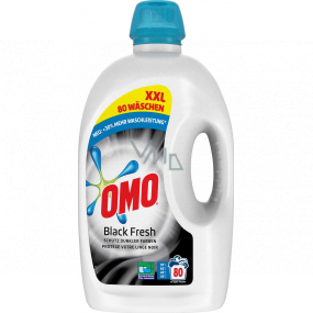 Omo Black Frisches Waschgel, schwarze Wäsche 80 Dosen 4 l
