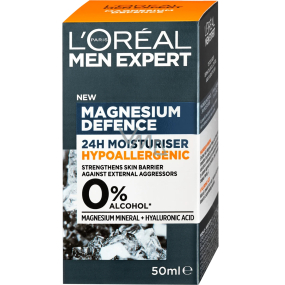 Loreal Paris Men Expert Magnesium Defence Feuchtigkeitscreme für empfindliche Haut für Männer 50 ml