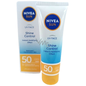 Nivea Sun UV Face Shine Control OF 50 mattierender Sonnenschutz für normale bis Mischhaut 50 ml