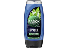 Radox Men 3in1 Sport Minze und Meersalz Duschgel für Männer 225 ml