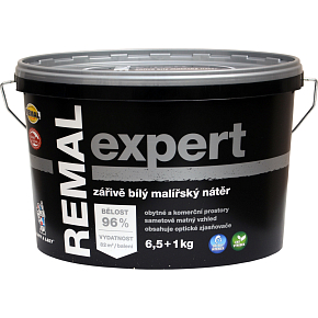 REMAL Expert strahlend weiße Wandfarbe für Malerei, 6,5+1 kg