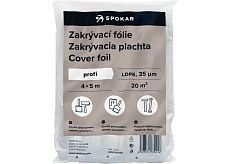 Spokar Profi Abdeckfolie, 35 µ, 20 m², 4 × 5 m