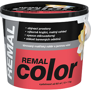 REMAL Color Malerfarbe für Wände 890 Erdbeere, 5 + 1 kg