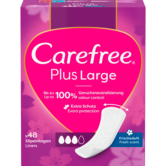 Carefree Plus Large Slipeinlagen, 48 Stück