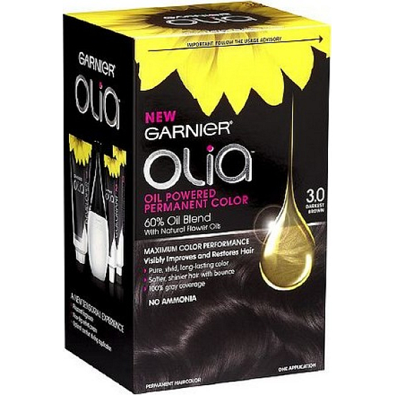 Garnier Olia Ammoniakfreie Haarfarbe 3.0 Feines Schwarz