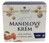 Damita Cosmetics Damita Almond Nourishing Nachtcreme für trockene und empfindliche Haut 50 g