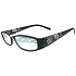 Berkeley Lesebrille +2.0 schwarze Blumen CB02 / MC2 1 Stück ER6040