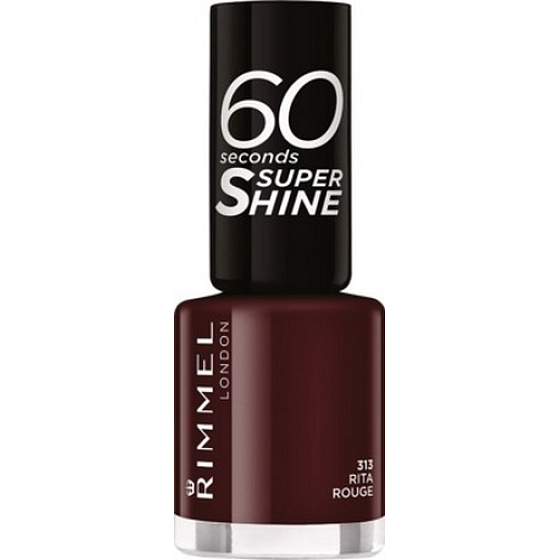 Rimmel London 60 Sekunden Super Shine Nagellack Nagellack 313 Rita Rouge 8 ml