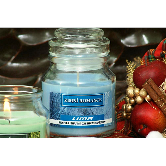 Lima Aroma Dreams Winterromantik aromatisches Kerzenglas mit Deckel 120 g