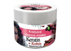 Bione Cosmetics Keratin & Coffein Creme-Haarmaske für alle Haartypen 260 ml