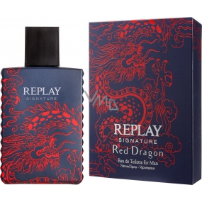 Replay Signature Red Dragon Eau de Toilette für Männer 50 ml