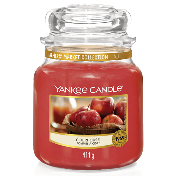 Yankee Candle Ciderhouse - Apfelwein-Duftkerze Classic Medium Glass 411 g