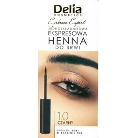 Delia Cosmetics Instant Eyebrown Tint Augenbrauenfarbe 1.0 schwarz 6 ml