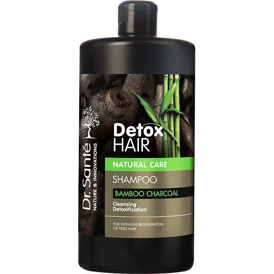 Dr. Santé Detox Haarshampoo für Haare mit Aktivkohle aus Bambus 1000 ml
