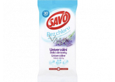 Savo Lavender Universal Desinfektionstücher ohne Chlor 30 Stück