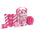 Grace Cole Flying Chairs prickelnder Badeball 50 g + Badekonfetti 25 g + Badeschaum 50 ml + Reinigungsgel 50 ml + Körpercreme 50 ml + Nylonwaschlappen für Kinder Kosmetikset