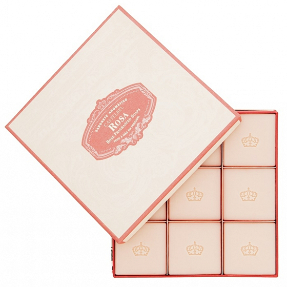 Castelbel Rose Mini-Toilettenseife 9 x 25 g, Kosmetikset