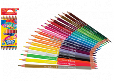 Colorino Crayons dreieckig, doppelseitig 24 Farben
