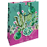 Nekupto Geschenk Papiertüte matt 22,3 x 33,3 x 10 cm Kakteen mit 3D-Anwendung von Kaktus 1695 LBL