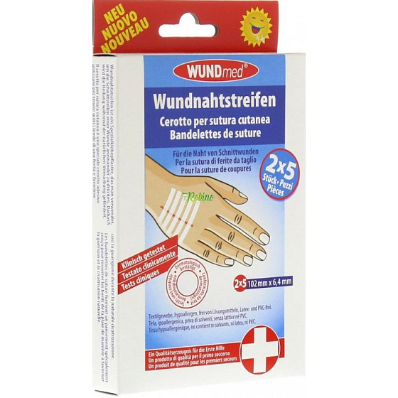 Wundmed Wound Removal Patch 102 x 6,4 mm 10 Stück