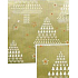 Nekupto Weihnachtsgeschenkpapier 70 x 200 cm Goldene weiße Bäume