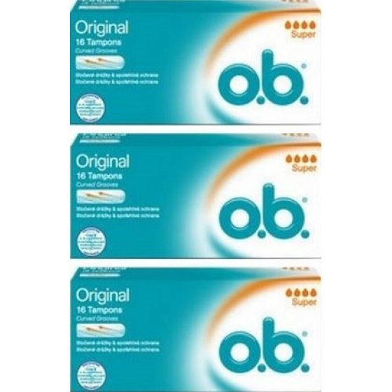ob Original Super Tampons 3 x 16 Stück