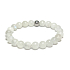 Mondstein blau Armband elastisch Naturstein, Perle 8 mm / 16-17 cm, Stein des Schicksals