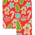 Nekupto Weihnachtsgeschenkpapier 70 x 500 cm Rot Lebkuchen