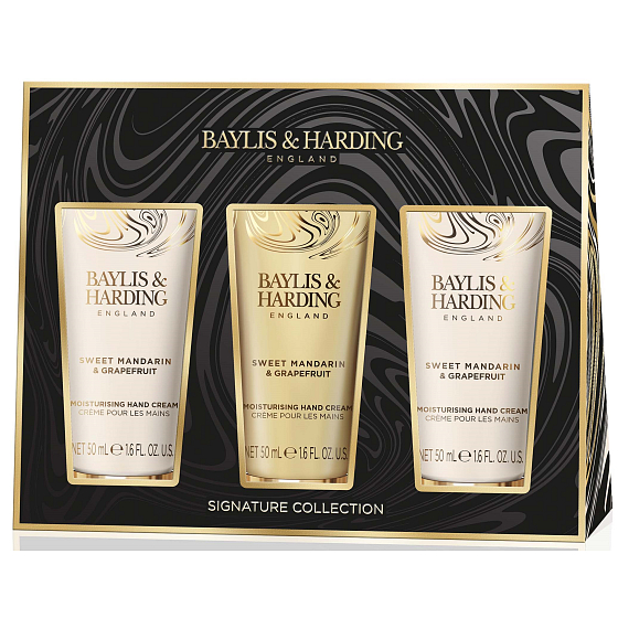 Baylis & Harding Tangerine and Grapefruit Handcreme 3 x 50 ml, Kosmetikset für Frauen