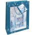 Nekupto Geschenkpapier Tasche 14 x 11 x 6,5 cm Weihnachten Schneehaus