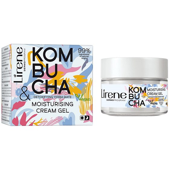 Lirene Kombucha feuchtigkeitsspendendes Creme-Gel 50 ml