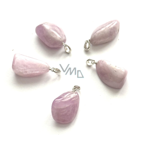 Kunzit Trommel-Anhänger Naturstein ca. 2,6 cm, Emotionen, Liebe, Energie, Kreativität