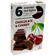 Tea Lights Chocolate Cherry Duft-Teelichter 6 Stück