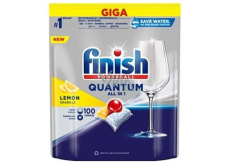 Finish Quantum All in 1 Lemon Sparkle tablety do myčky nádobí 100 kusů