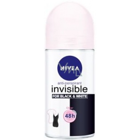 Nivea Invisible Black & White Clear Ball Antitranspirant Deodorant Roll-On für Frauen 50 ml