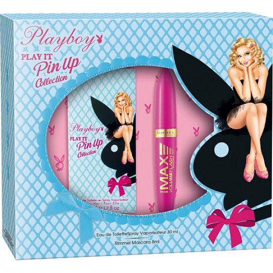 Playboy Play It Pin Up Kollektion Eau de Toilette 30 ml + Rimmel Mascara 8 ml, Geschenkset