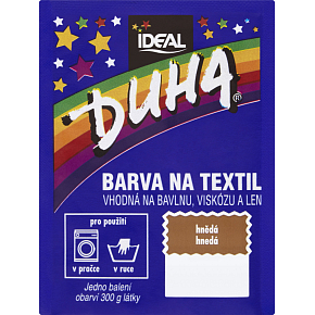 Ideal Duha braun, Textilfarbe für Baumwolle, Viskose und Leinen, für 300 g Stoff, 15 g