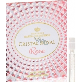 Marina de Bourbon Cristal Royal Rose parfümiertes Wasser für Frauen 1 ml mit Spray, Fläschchen