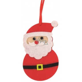 Weihnachtsmann aus filzfarbenen Dekorationen zum Aufhängen von 10 cm