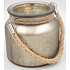 Nekupto Home Decor Glaslampe mit goldenem Vorhang 10,5 cm