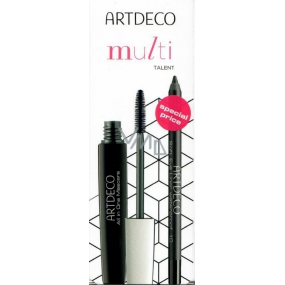 Artdeco All In One Mascara 01 Schwarz 10 ml + Artdeco Soft wasserfester Augenstift 10 Schwarz 1,2 g, Kosmetikset