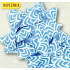 Nekupto Starfish mittlerer Luxus Weihnachten, blau 6,5 cm HV 207 40
