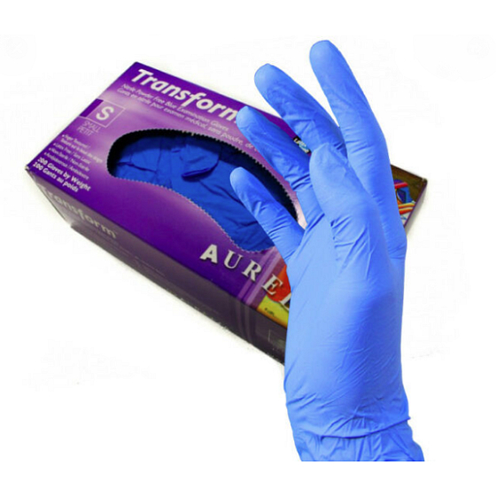 Aurelia Transform Nitrilhandschuhe Einwegpulver Größe S 200 Stück