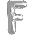Albi Aufblasbarer Buchstabe F 49 cm