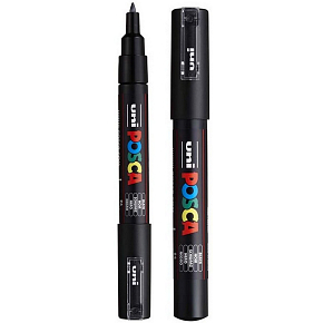 Posca Universal-Acrylmarker 0,7 - 1 mm Schwarz PC-1M