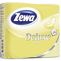 Zewa Deluxe Aqua Tube Jasminblüten-Toilettenpapier Gelb 3-lagig 150 Fetzen 4 Stück, Roll You Can Flush