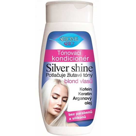 Bione Cosmetics Silberglanz getönte Haarspülung 260 ml